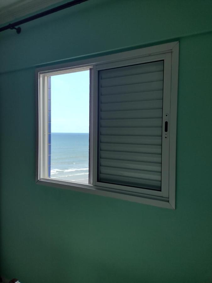 Belo Apartamento Com Vistas Para O Mar - Pe Na Areia - Churrasqueira Na Varanda برايا جراندي المظهر الخارجي الصورة