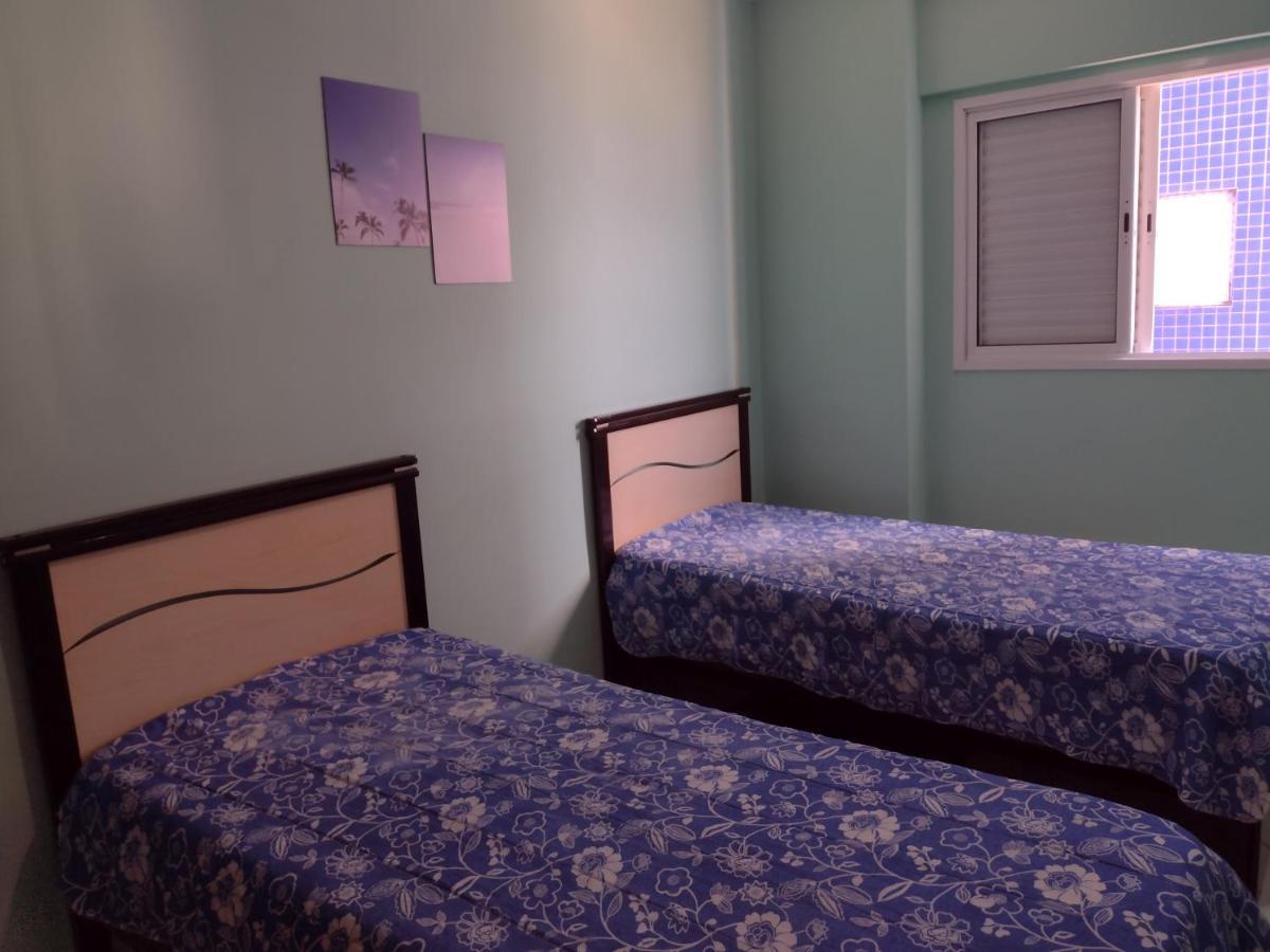 Belo Apartamento Com Vistas Para O Mar - Pe Na Areia - Churrasqueira Na Varanda برايا جراندي المظهر الخارجي الصورة