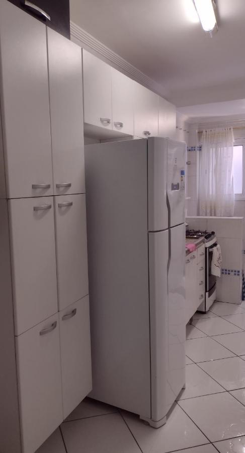 Belo Apartamento Com Vistas Para O Mar - Pe Na Areia - Churrasqueira Na Varanda برايا جراندي المظهر الخارجي الصورة