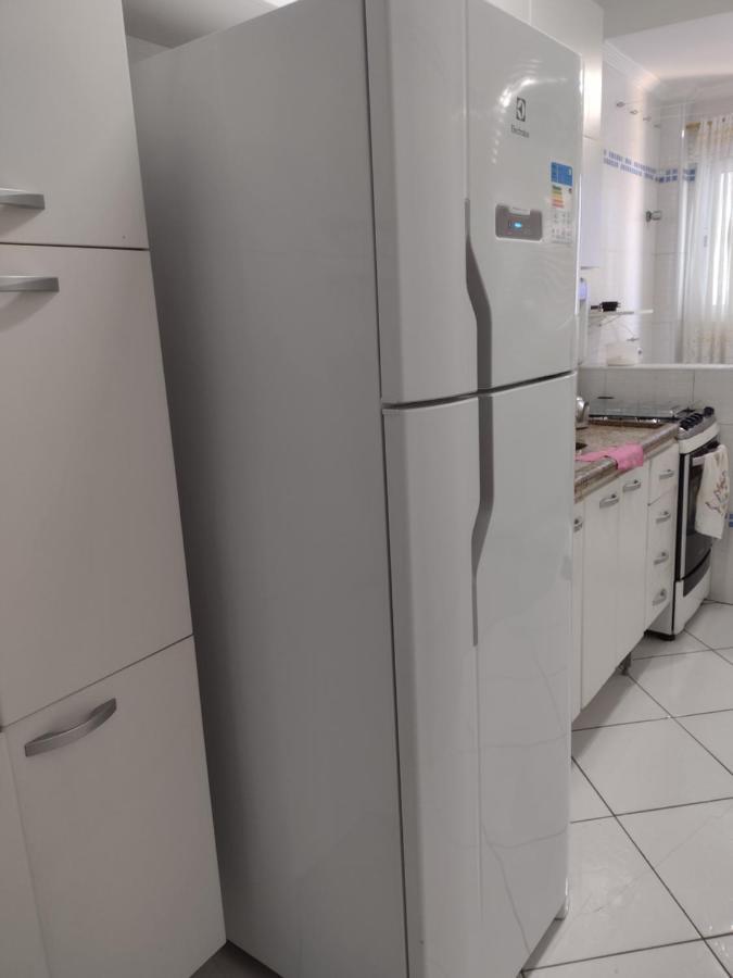 Belo Apartamento Com Vistas Para O Mar - Pe Na Areia - Churrasqueira Na Varanda برايا جراندي المظهر الخارجي الصورة