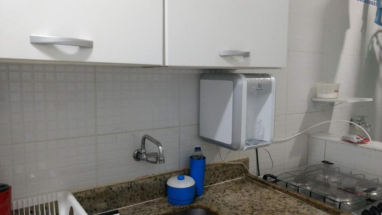 Belo Apartamento Com Vistas Para O Mar - Pe Na Areia - Churrasqueira Na Varanda برايا جراندي المظهر الخارجي الصورة